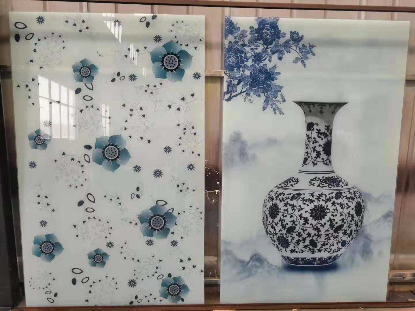 青花瓷打印玻璃
